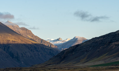 beautiful landscape of mountain view Iceland