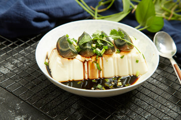 Tofu with Preserved Eggs
