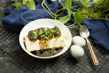 Tofu with Preserved Eggs