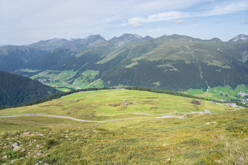 Fototapeta na wymiar Alpine landscape, Davos, Switzerland
