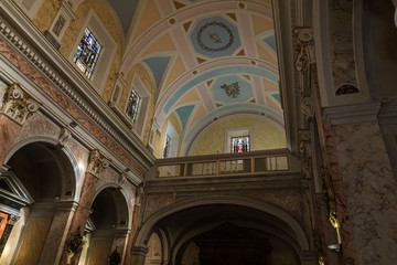 Obraz premium The interior of the St. Peter Church in the Kedumim Square - Kikar Kedumim in old Yafo in Israel