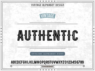Font.alphabet. Handcrafted handwritten .vintage Hand Drawn.Shadow Effect .Retro Typography.Typeface.Script. Vector Illustration 