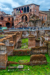 Fori imperiali and Casa dei cavalieri di Rodi at Rome - Italy