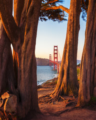 See Through to Golden Gate Bridge San Francisco USA