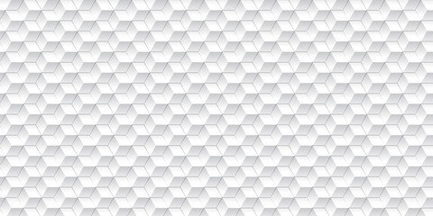 Abstract gray and white gradient grid mosaic background. Creative design templates. Bright 3d wall background with hexagons.
