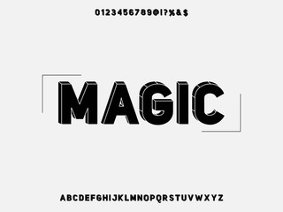 Font.alphabet. Handcrafted handwritten .vintage Hand Drawn.Shadow Effect .Retro Typography.Typeface.Script. Vector Illustration 