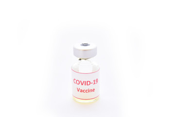 Vial of COVID-19 vaccine for injection, protective from novel coronavirus 2019 found in Wuhan, China