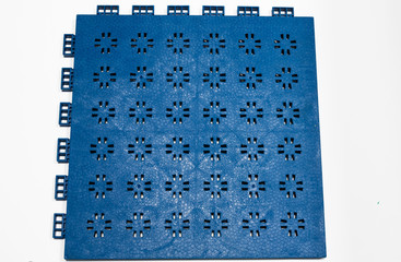 modular plastic floor isolated on a white.
