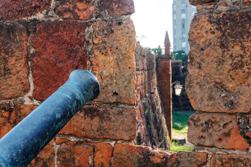 Armed with cannons portuguese fortress of Maputo, capital city of Mozambique