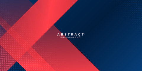 Red blue abstract presentation background with shiny gradient line cross shape..