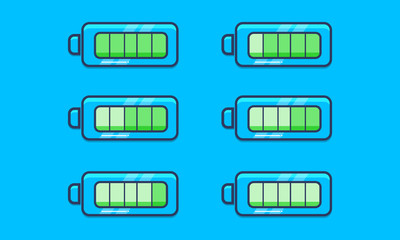 Battery charge indicator icon