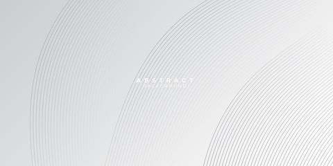 Fototapeta premium White curve line pattern abstract presentation background. Vector illustration design for presentation, banner, cover, web, flyer, card, poster, wallpaper, texture, slide, magazine, and powerpoint. 