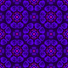 Seamless endless repeating ornament of different shades