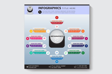 INFOGRAPHIC BUSINESS COMPANY TEMPLATE DESIGN 1