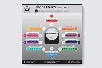 INFOGRAPHIC BUSINESS COMPANY TEMPLATE DESIGN 1