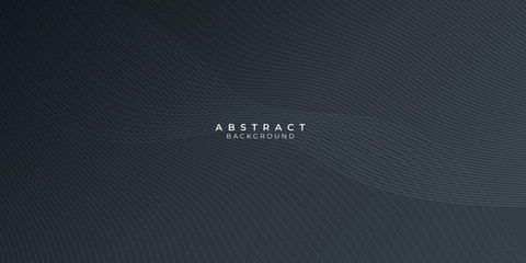 Curve wave black line abstract presentation background with corporate concept