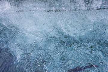 crystal clear water background, clear water cascade