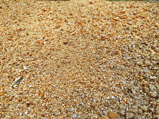 Surface of industrial sand is close, soft focus Beautiful sand pile background image.