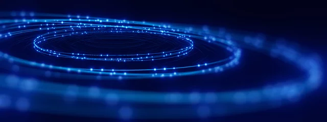 defocused image of  fiber optics lights abstract background