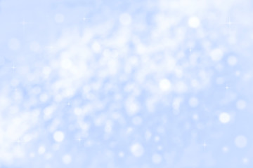 Blurred background of freshly fallen snow. Christmas template for design. Winter background.