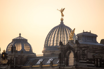 Dresden city view. Historic buildings. Dresden, Saxony, Germany