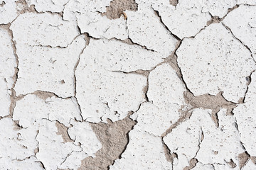 white cracked wall texture