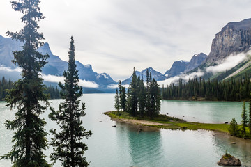 Spirit Island, Maligne Lake, Jasper National Park, Alberta, Canada
