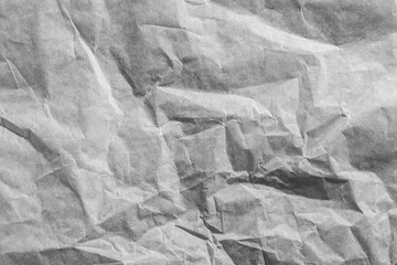 Close up shot of surface of crumpled paper texture for background or devices wallpapers. Abstract design, usual, natural materials. Detailed grungy artwork. Copyspace, advertisement. Vintage style.
