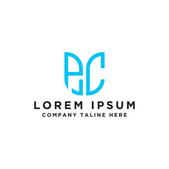 Inspiring company logo design from the initial letters of the PC logo icon. -Vectors