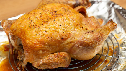 Whole roasted chicken