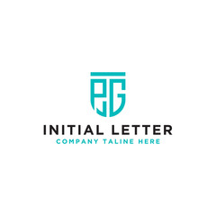 Inspiring company logo design from the initial letters of the PG logo icon. -Vectors