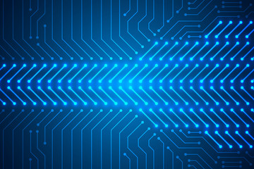 Microchip Technology Background, blue digital circuit board pattern