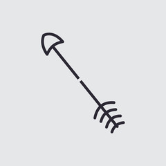 Black tribal arrow in new modern style. Chalkboard Arrows hand drawn icons set.