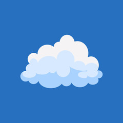 Cartoon cloud isolated vector set. collection white clouds illustration.