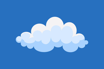 Cartoon cloud isolated vector set. collection white clouds illustration.