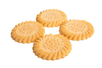 butter cookies isolated