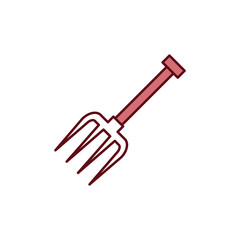 Fork garden icon vector design template