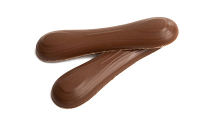 chocolate sticks isolated