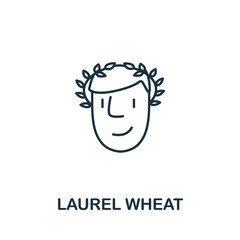 Laurel Wheat icon from success collection. Simple line element Laurel Wheat symbol for templates, web design and infographics