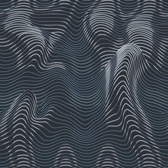 Grey color wave line pattern
