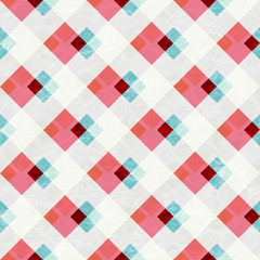 Retro mosaic texture with grunge effect