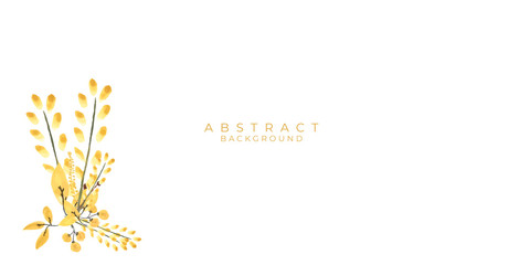 Orange fall autum spring leaves watercolor background. Vector illustration design for presentation, banner, cover, web, flyer, card, poster, wallpaper, texture, slide, magazine, and powerpoint. 