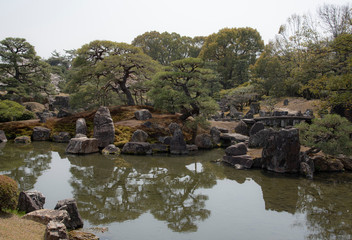 Fototapeta na wymiar View of a japanese garden