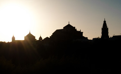 Obraz premium silueta mezquita