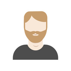 People design over white background. For social network. Men face. vector illustration