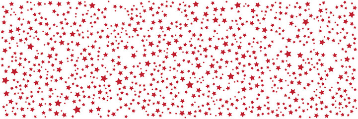 Red star pattern background for wide banner. Vector illustration design for presentation, banner, cover, web, flyer, card, poster, wallpaper, texture, slide, magazine, and powerpoint. 
