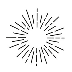 Obraz premium Sun rays hand drawn, linear drawing