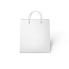 White Paper Shopping Bag.