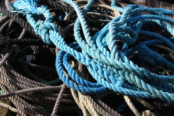 ropes on a boat