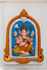 Ganesha Shrine, Shree Nagesh Maharudra Mandir temple, Goa, India
